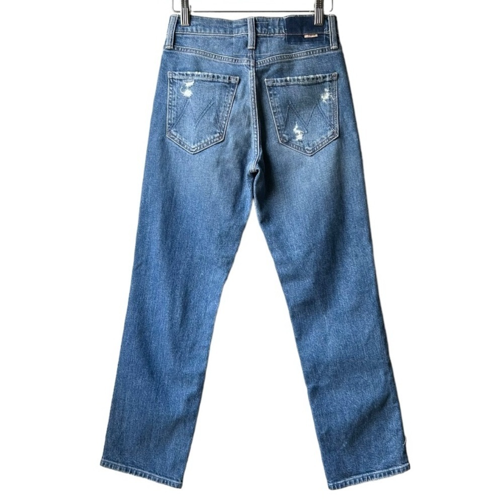 MOTHER Superior Blue The Tomcat Playing With Scissors Ankle Straight Jeans Sz 24 - Picture 8 of 16